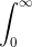 \int_{0}^{\infty }