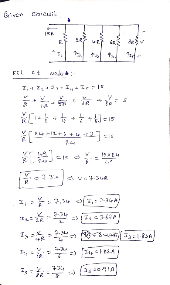 ISA R 2R KCL at Node :- もR L LA L+9 A.