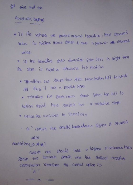 Ecuestian (9of ) aloe baton ght us ha s a negative slofe Hence the ans coes to Jaestionis hlce