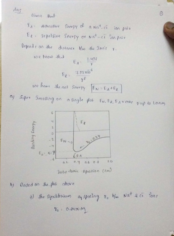 An Given ha Depend r on the distante o the Jonr 1 1.43 1.2 XIO toe hare ke ey EN EA F A b) 0ased on Jhe pot above