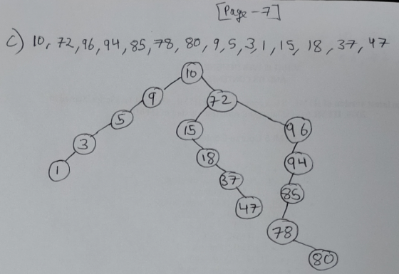 [Page 7 c) 10, 72, 96, 94,85, 78, 80, 9, 5,3,1,15, 18, 37,47 to 9 (72 5 19 6 3 18. (94 7 85 (47 78 (80)