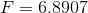 F=6.8907