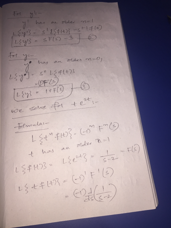Fol yl - y has an obler n=1 {y} sasflt) -st1710) LE4B - SF(s) -3 7 6 For y. so has an older n=0) Ego] SO LEF(+23. 6 (L84 - 1