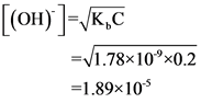 [(oh)]=VK,C
= 1.78*10x0.2
=1.89x105
