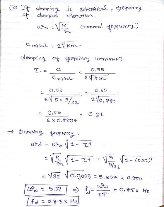 .55 O.5S - ,31 → Demping trqueng 3 2 、V32 O.go39 5.65a. о.950 2Tf