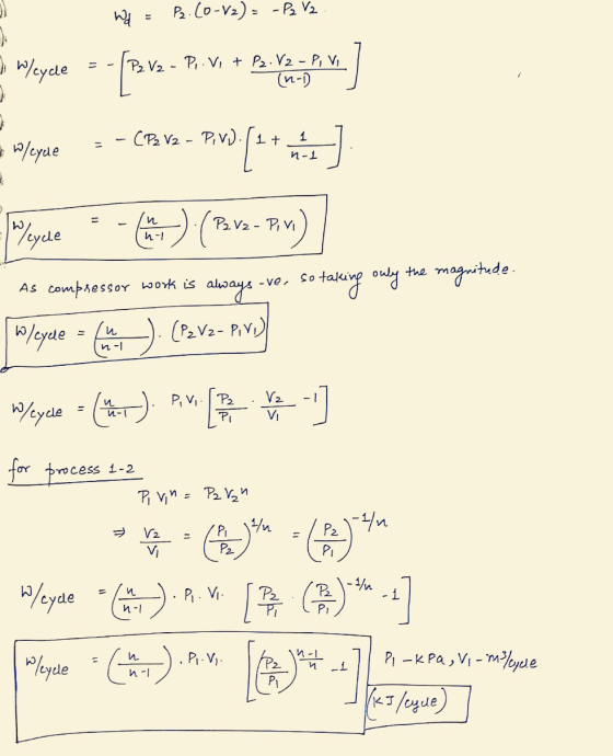 wa P2. (0-V2) = -P2 V2 [P2 V2 - P.VI + P2.V2 - P. Vi (n-D 1 Weyle = - [Bv2 - P PIV) { 9:[2+ ht] - CP2 V2 - PVD. (1+ 2 w/ cycl