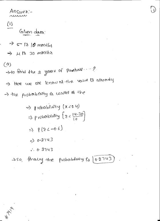 Answen:- (リ ven →to And the 24-30 o. 9743