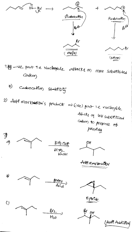 2 Canbocethen farbocotion masov) (Mina) have part 9.2 Nucleophile attacks on more subofituted - Carban 1. ) Canbocation stabi