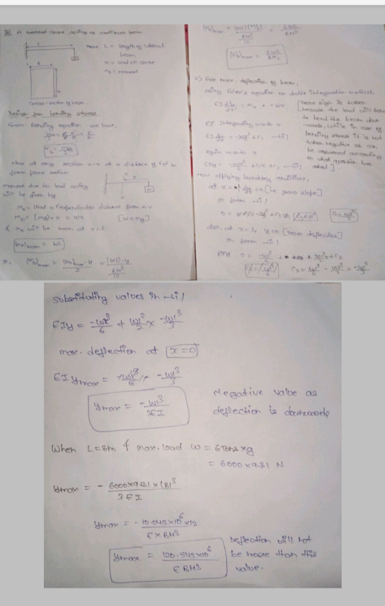 = wucL Sol A ovetead corone acting as contleven boom. Home Lo length of lateral beam ma load on conote Mot moment coroa-entio