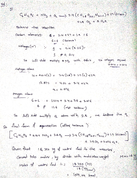 0614 0.02.14 ç Hizº + NH3 + Q _) 2.4 (chigos, Nozc.) +19.04.2004) +1,9 coz + X 110, Balance the reaction. Canbyn arlomacol. 6