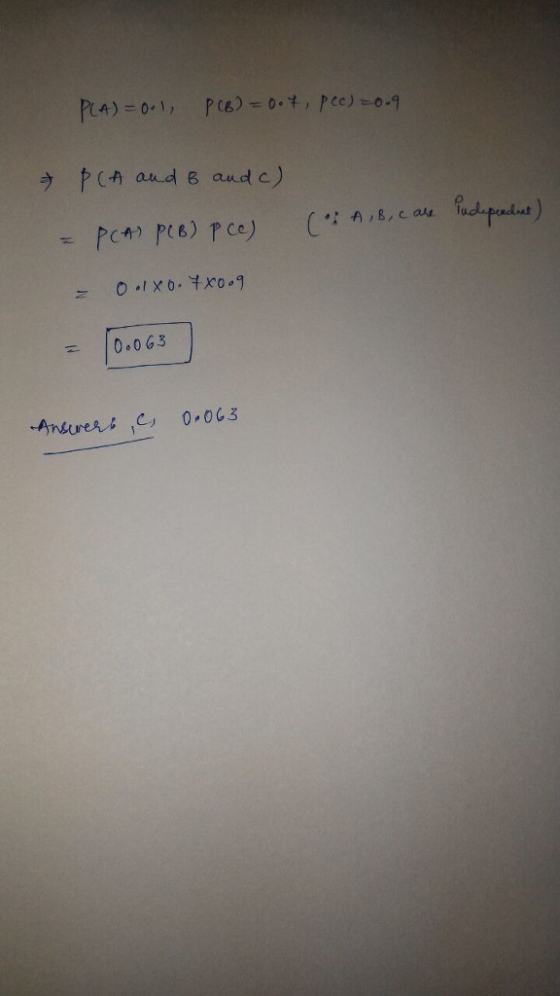 ラ F(A and B andc) o .rxo. 부xo.g = 10.063