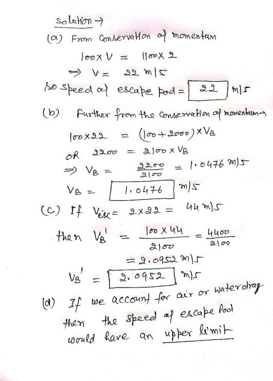 e&cape than Ve (a I/ we accon) -fer air or then the gpoec) escape pool