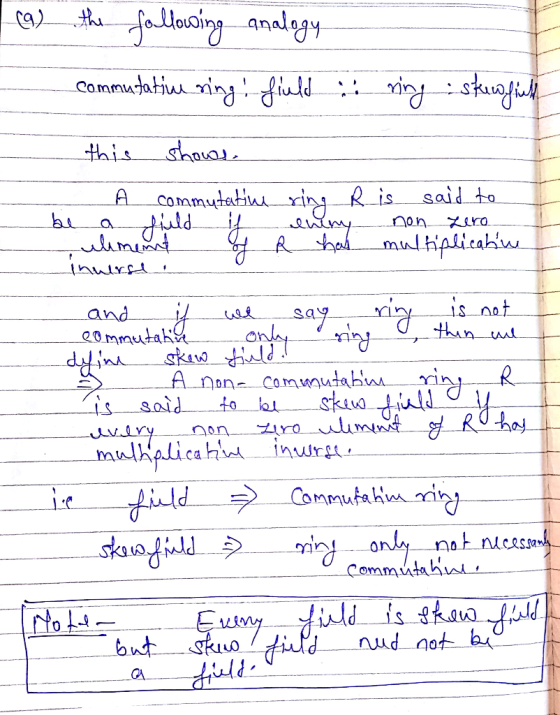 fallariny analy cOmmudatiu injiuld inskuajii shaar this said to commutatiui rin R_is. dildf Rhamulhiplicahius. inuirsa is nat