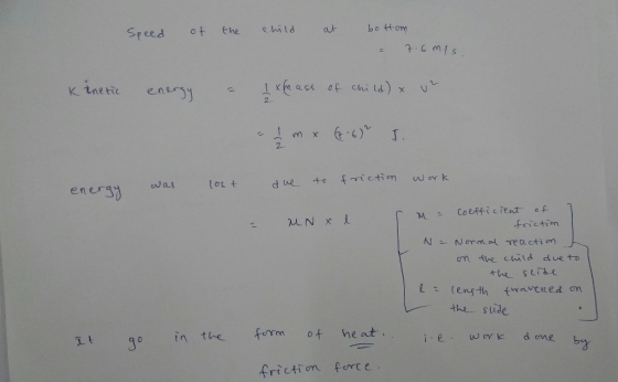 Speed 아 the ebald ak bottom K tnetic ener1 2- 2- energy was lot t dueto, f㎡ctim work frictcon om tre ciia duetu the side 1t 3 go in the m ot heat ie wovk d one frictim ferce .