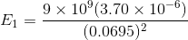 9 x 10 (3.70 x 10 E1 (0.0695)2