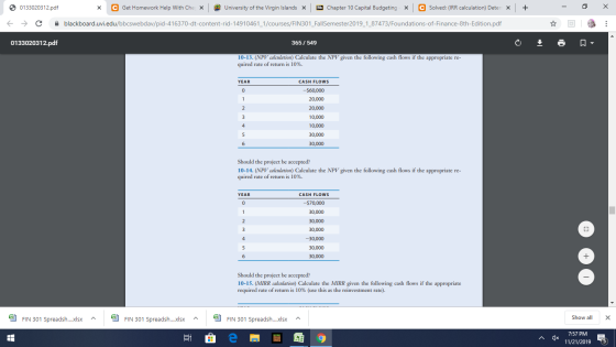 0133020312.pdf X C Get Homework Help With Chex University of the Virgin Islands x Bb Chapter 10 Capital Budgeting C Solved: (