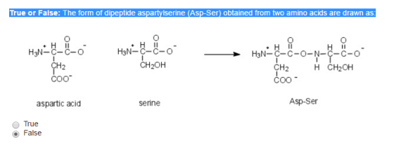 The form of dipeptide aspartylserine (Asp-Ser) obt