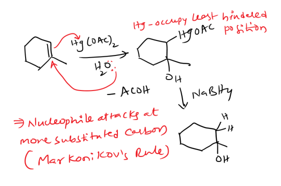 ity (OAC), Hg-occupy least hindeled itgofc position HO OH ACOH Į NaBlity H 13 Nucleophile attacks at more substituted carbon