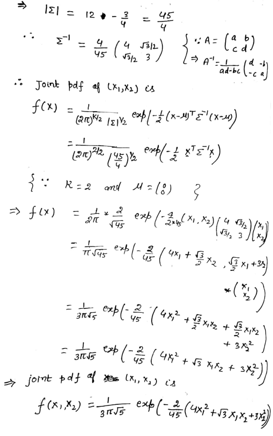 1£1 = 12 *-* = 45 j : A = (a ) :: 14 5312) ¿ - ús ( Forz 37 2a Ala alat be (aca) Joint pdf of LX 1 X 2) is f(x) = cereye git