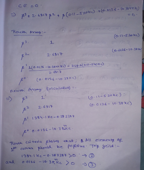 CE=o. 2 83 + 2.6817 82 & 8 Coll_520kc +0.0126-10.3844K) FCRBK2クー Routh Array: - POS 0000 (0.11-520kc) (0.0126-10.38 kg 82 2.6