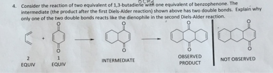 Consider the reaction of two equivalent of 1,3-but