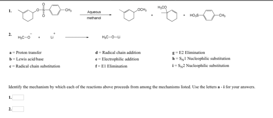 what is the a and b reactions? a = Proton transfe