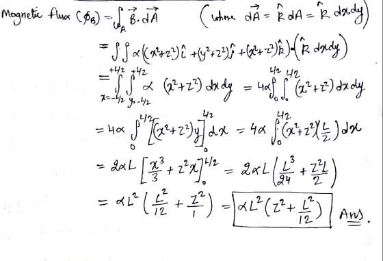 Magnet Au Cfe) 7 R dA R hra dA 6.dA - d-4a = daL 727/2 2. 2 AL2L 2 Aw) 12