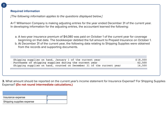 Required information (The following information applies to the questions displayed below.) A+T Williamson Company is making a