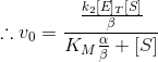 k2 E ::00 = KM + [S]