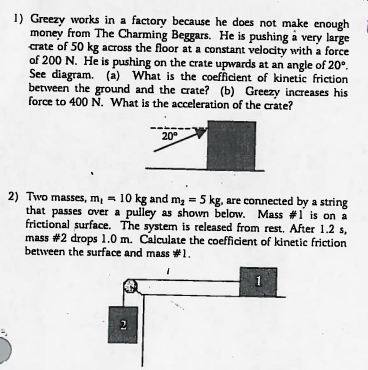 Greezy works in a factory because he does not make