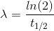 In (2) X = t1/2