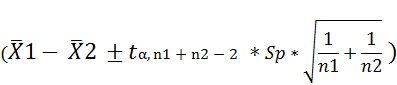 1 1 (1 – 82 +ta, n1 + n2 – 2 * Sp + n1 n2