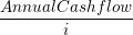 AnnualCash flow