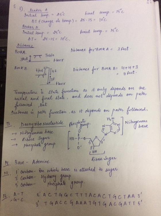 3 . Beaker A Initial temp. - 250 final temp = 15°c DT & Change in temp.) = 25-15-10°c Beaker B Initial temp. = 25c final temp