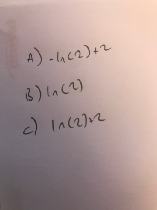 A) - (2)+2 B) In (2) c) In (2712
