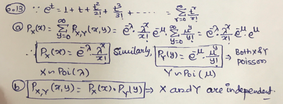 @ Px(®) = Š x,y(2,4)= e. 24 i 2 h eu 12.coze? Il similarly, Ryszem. ething xu Poila) Yn Poi (l) ®]PX,Y (9,4)= R (X). Pul 9) >