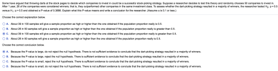 Some have argued that throwing darts at the stock pages to decide which companies to invest in could be a successful stock-pi