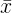\large \bar{x}