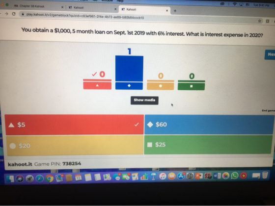 Tue 9:41 PM - C k! Kahoot! - Chapter 0 Kahoot * K Kahoot k? Kahoot! . play.kahoot.it/V2/gameblock?quizidc83ef967-2f4e-4b72-1e