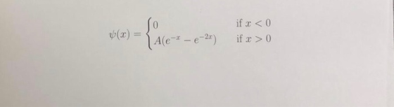 .) = {re con if x < 0 if x > 0 A(ex - e-2x)