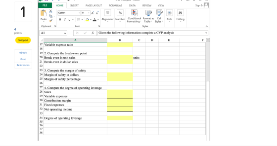 FILE HOME INSERT PAGE LAYOUT FORMULAS DATA REVIEW VIEW Sign In Calibri e 11 JAA A , Paste B IU , P Alignment Number Condition