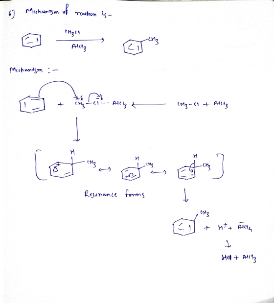 சக காக Mechanism of rention is- the A pacchanism :- 11 ) + ------ AII, - ny-(1 + Au, ( -எட ) Resonance forms S Hu + HIT