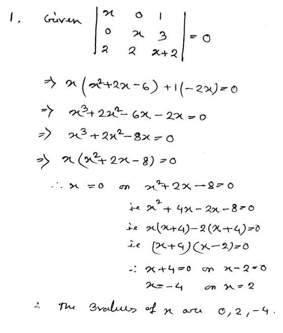 I Giren 1a oil O 12 a 2 3 - 0 X+21 3 a 142+24-6) +1(-23)=0 -} 3+23-622-232-0 -) 23 +222-8X20 => a(4+ 22-8) 20 .* zo on 2+2x–8
