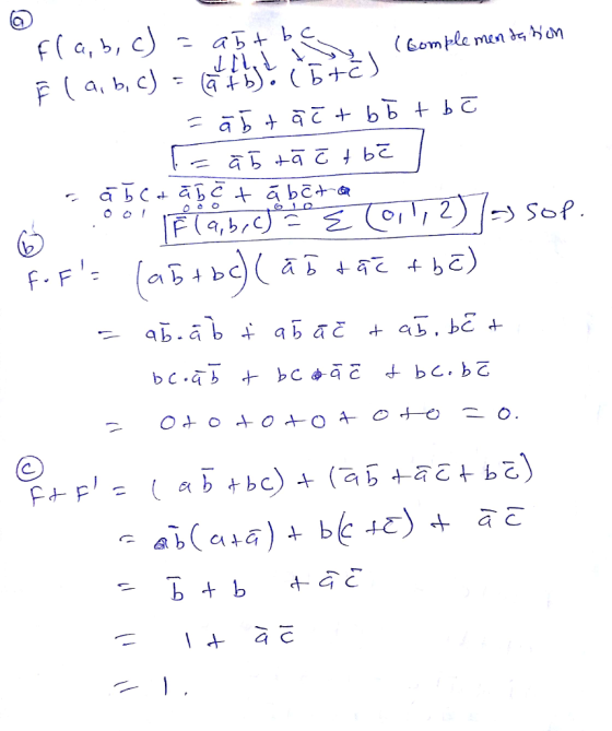 F (a, b, c) ьс-āb + bC.qc + bc.b