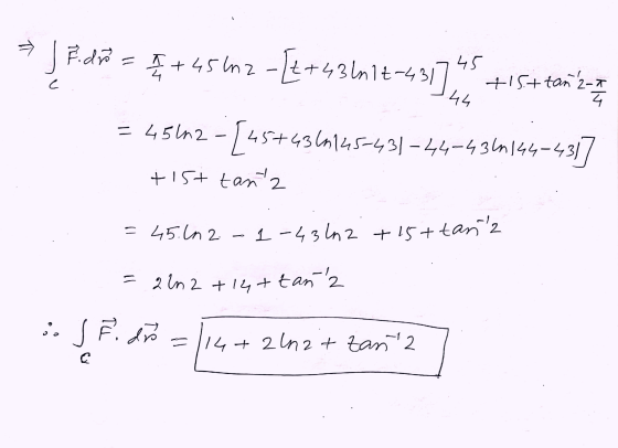→ = JFdB = 4 +456m2 - [4+43m1t431], s = 4512-[45+436145-431 – 44-4314144-431] +15+ tan2-7 4 44 +15+ tantz = 45.20 2. 2 1-432