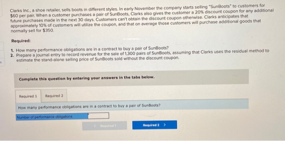 Clarks Inc., a shoe retailer, sells boots in different styles. In early November the company starts selling SunBoots to cus