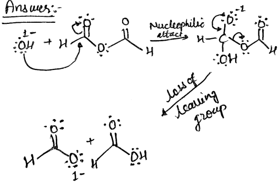 Answer: Nucleophilia - 4 thao attacts u- ç oth loss of Teaning group bit 0: