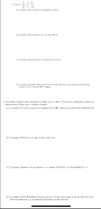 (a) the NSA 16) (5 ) F o r the RSA SA (d) (5 ) etc) formo CSA) has this w o rth with the RExplain 7. Determine whether each w