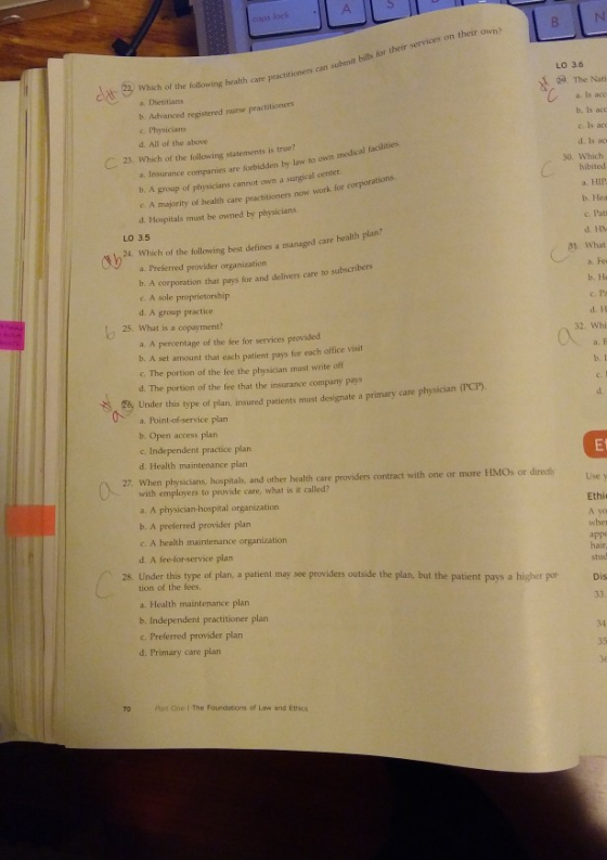bills for their rices on their own s health care practitioner 2) Which of the following health care pract Dietitians b. Advan