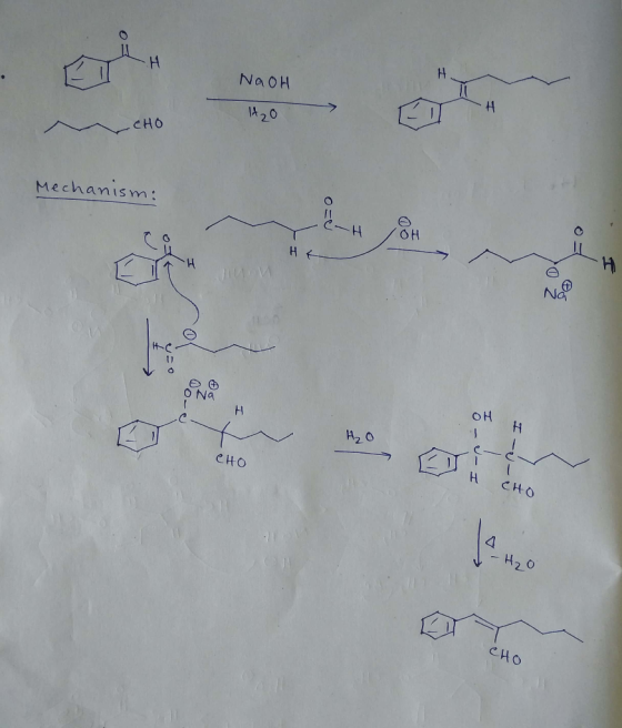 NaoH 1420 CHO Mechanism: H OH HK Na 11 OH ONa A20 CHO CHO H20 СHо
